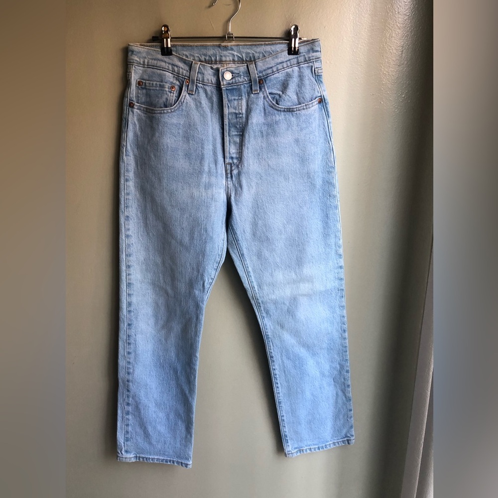 Levi's 501 Women’s High Waist Crop Straight Leg Jeans Size: W28 L26